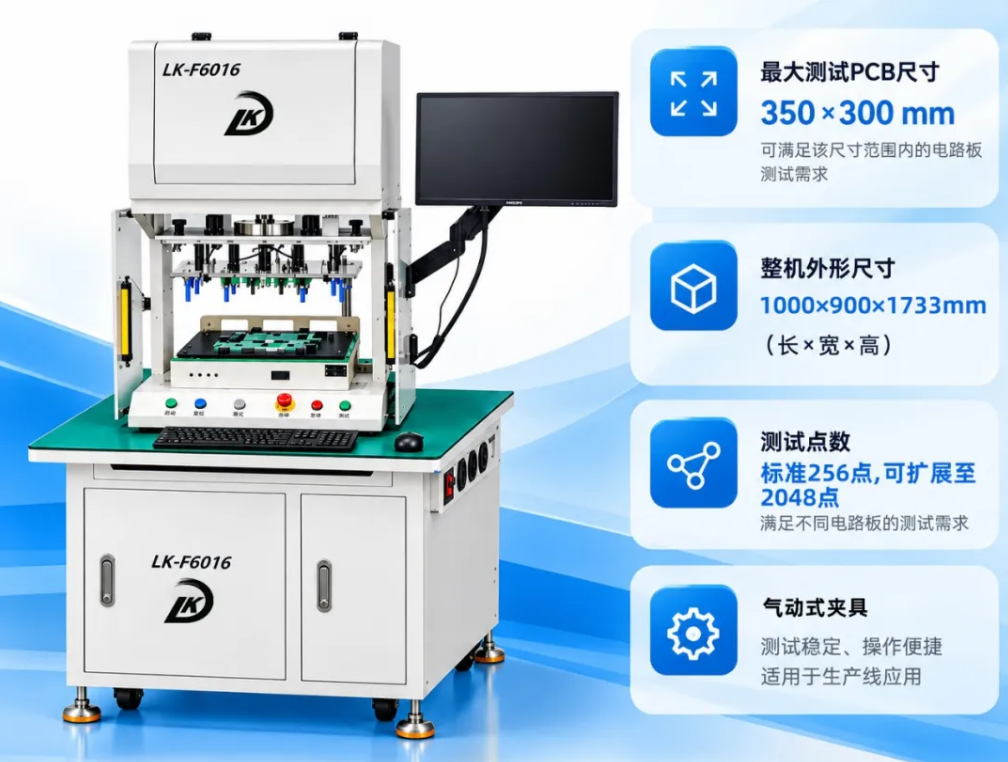 From Circuits to Components: The LK-F6016 ICT Test Fixture Delivers Multi-Dimensional PCBA Inspectio